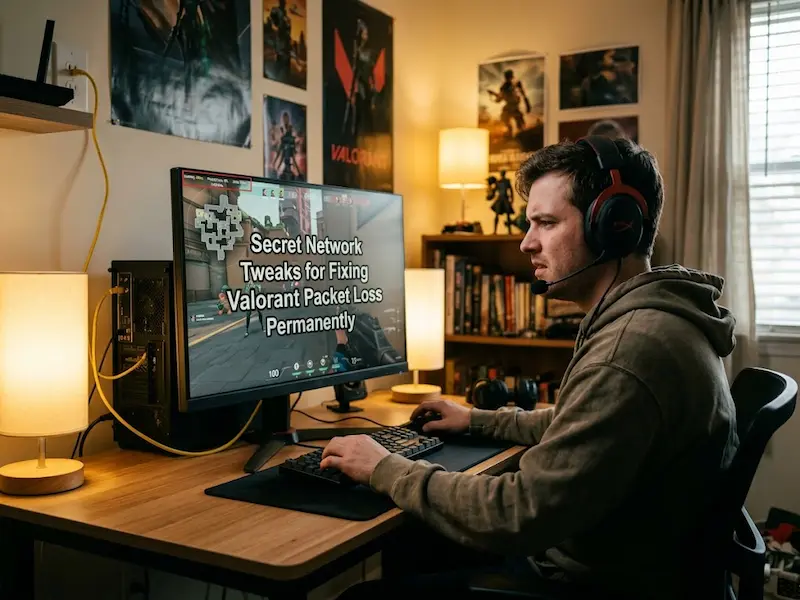 fixing valorant packet loss techniques while checking hit registration and network jitter during a match